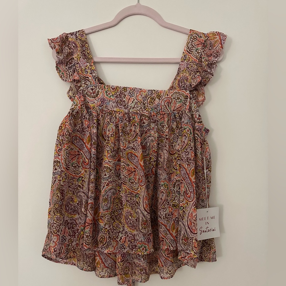 Meet me in Santorini Top - Size S